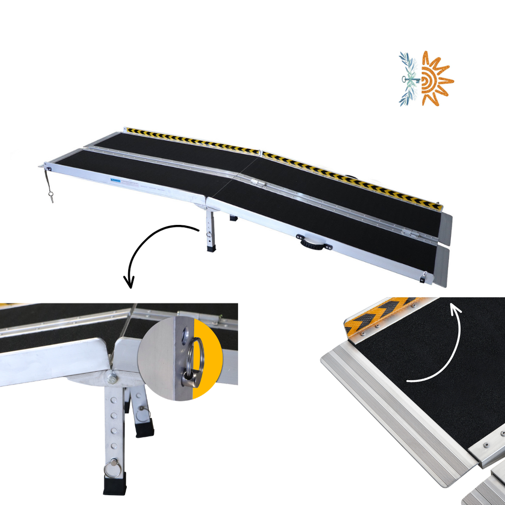 Katrite 8ft Foldable Wheelchair Ramp | Portable | NDIS AT