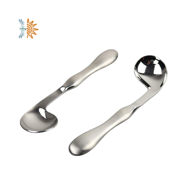 Angled Weighted Spoons 2pc | Tremor Aid | NDIS Kitchen AT