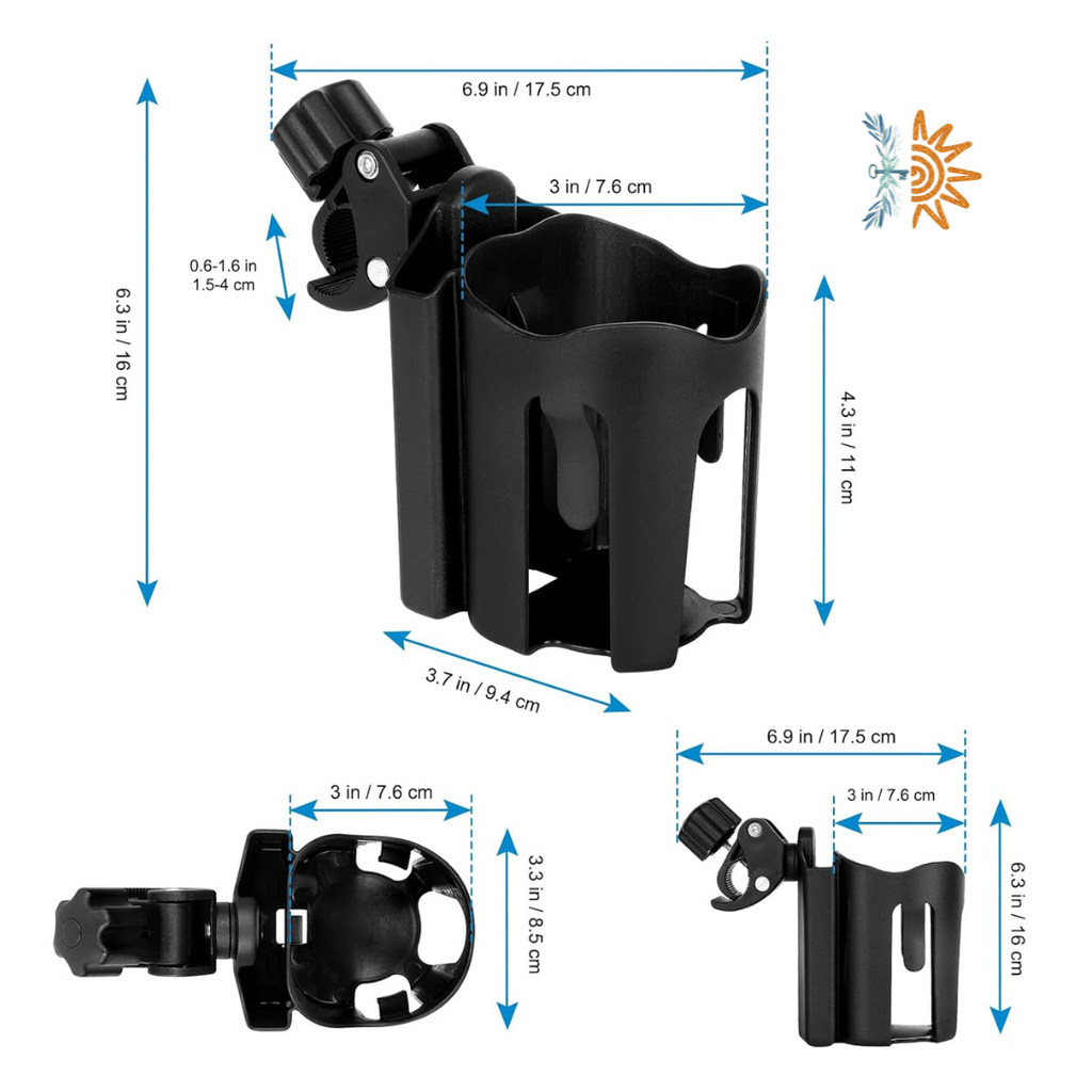 Clip-On Cup & Phone Holder | Wheelchair Accessory | NDIS AT
