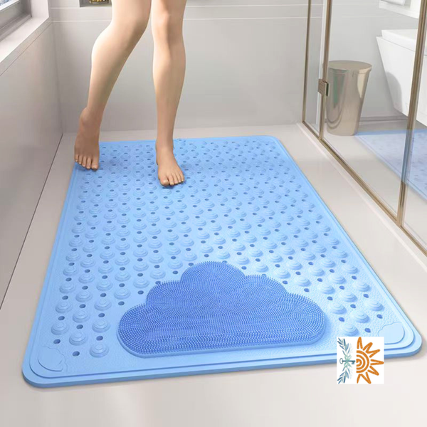 Non-Slip Bath Mat Blue | Bathroom Safety | NDIS AT