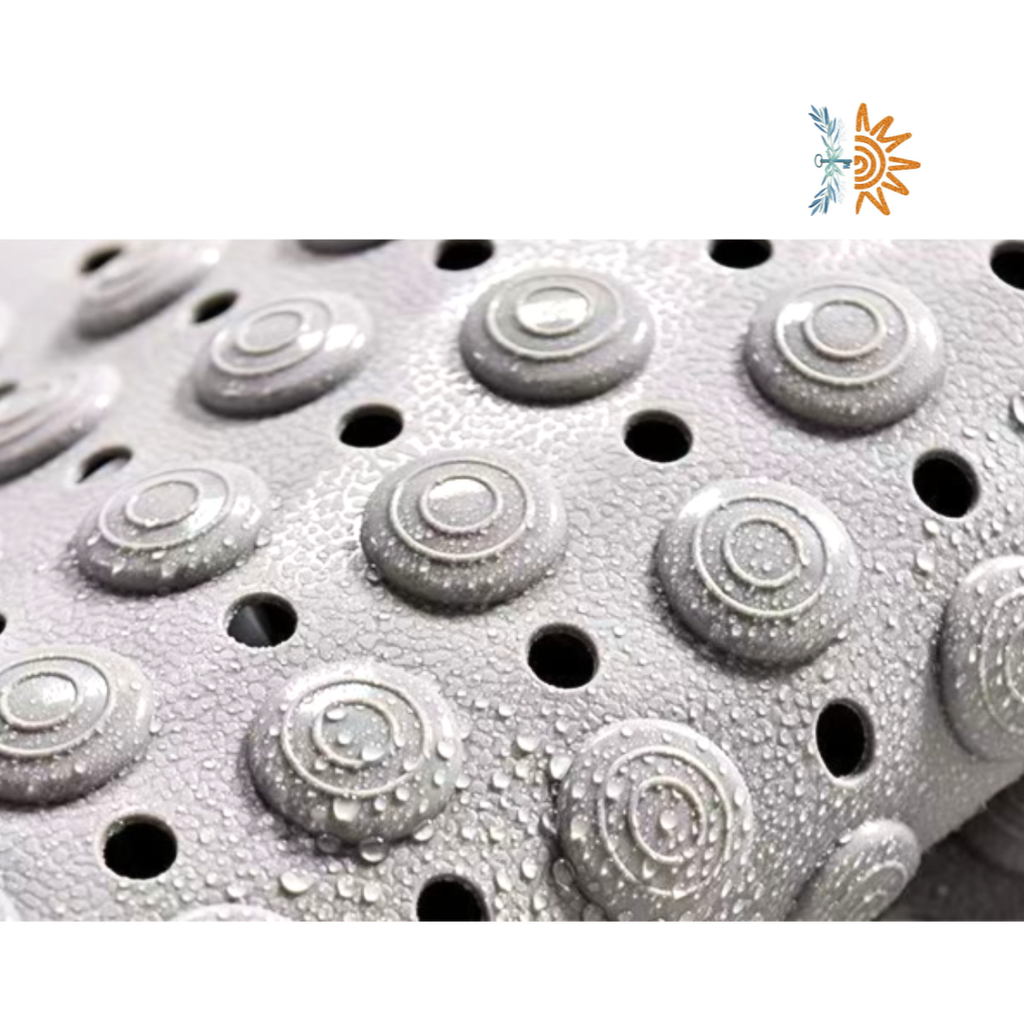 Non-Slip Bath Mat Grey | Bathroom Safety | NDIS AT