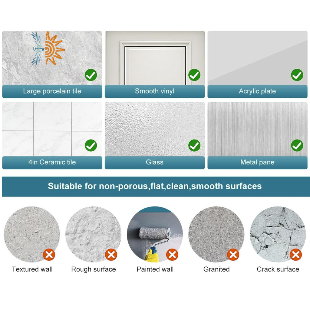 Suction Grab Handles 2 Pack | No-Drill Bathroom Rail | NDIS AT