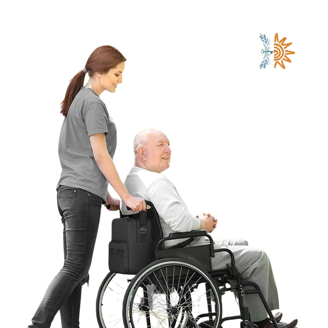 Wheelchair Backpack Zipped Pockets | Storage | NDIS AT