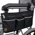 Wheelchair Armrest Bag Zipper Pockets | Quick Access | NDIS AT
