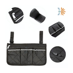 Wheelchair Armrest Bag Zipper Pockets | Quick Access | NDIS AT