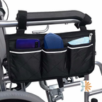 Wheelchair Armrest Bag Zipper Pockets | Quick Access | NDIS AT