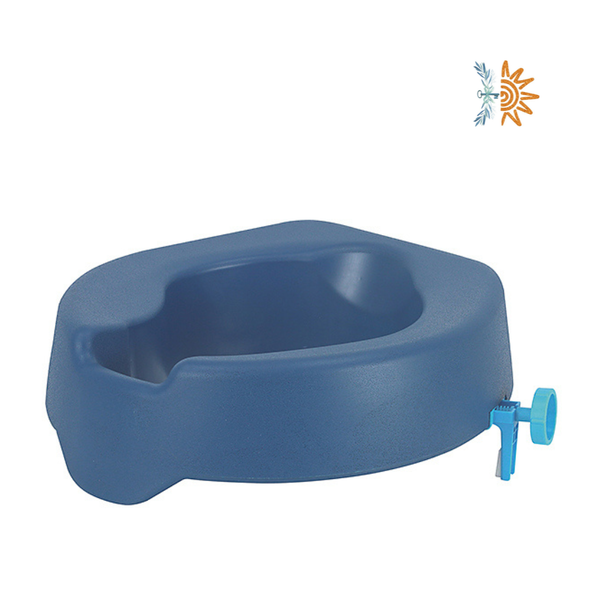 Soft Toilet Seat Riser Blue | Padded Comfort | NDIS AT