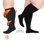 Compression Socks Duo - Zip-Up L–XL & Plus Size 4XL–7XL | NDIS Lymphoedema AT