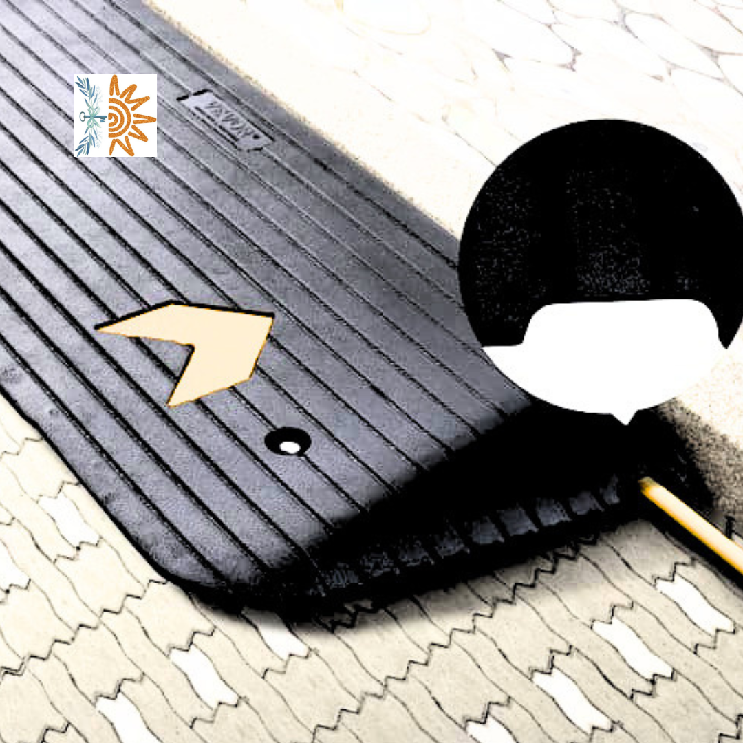Rubber Wedge Ramp 5cm | Small Step Access | NDIS AT