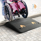 Rubber Wedge Ramp 8.9cm | Medium Step Access | NDIS AT