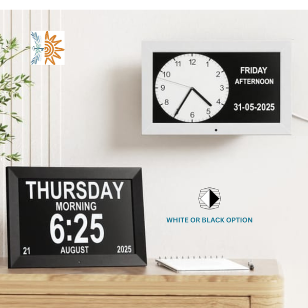 7 Inch Day & Time Clock | Dementia & Cognitive Support | NDIS AT