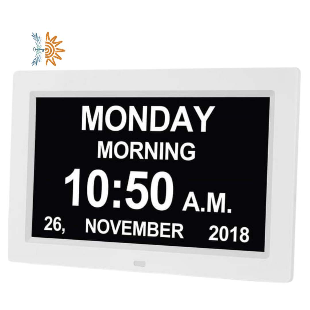 7 Inch Day & Time Clock | Dementia & Cognitive Support | NDIS AT