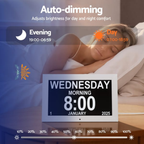 10 Inch Day & Time Clock | Large Display | NDIS AT