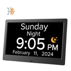 10 Inch Day & Time Clock | Large Display | NDIS AT