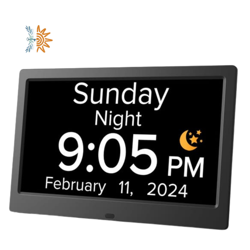 10 Inch Day & Time Clock | Large Display | NDIS AT