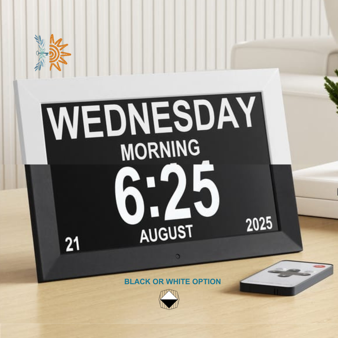 10 Inch Day & Time Clock | Large Display | NDIS AT