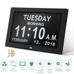 10 Inch Day & Time Clock | Large Display | NDIS AT