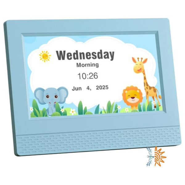 Kids Routine Clock with Colour Sleep Cues | Visual Time Support | NDIS AT