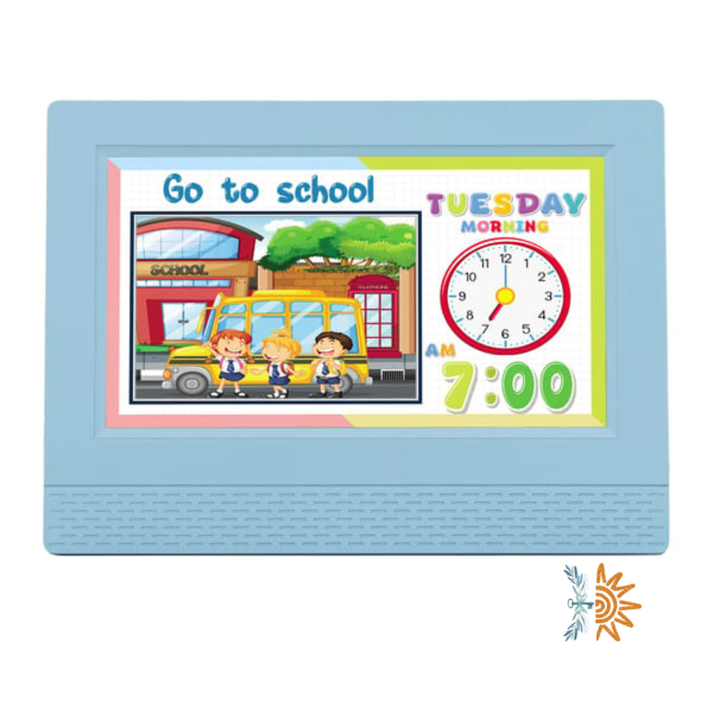 Kids Routine Clock with Colour Sleep Cues | Visual Time Support | NDIS AT