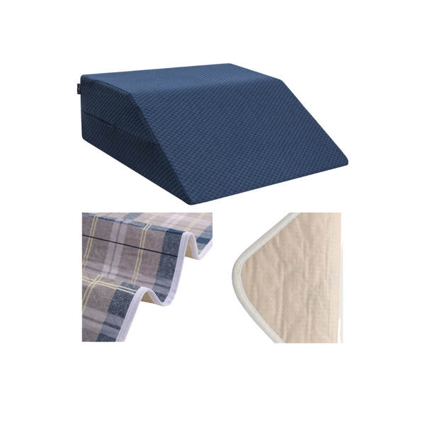 Better Nights Kit - 2 Washable Bed Pads & Elevation Wedge | NDIS Continence & Sleep AT